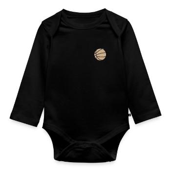 Basketball Players Basketball Players Basketball - Organic Longsleeve Baby Bodysuit - black - Front