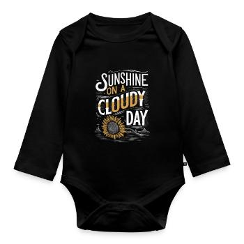 Renouveau de l’emo et mode alternative pour les enfants de la scène - Body Bébé bio manches longues - noir - Devant