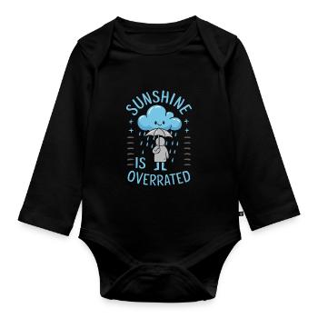 Emo Revival and Alternative Fashion for Scene Kids - Organic Longsleeve Baby Bodysuit - black - Front