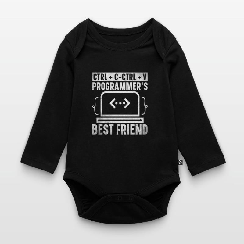 Programmierer Informatiker Computer Nerd Geschenk Baby Bio-Langarm-Body