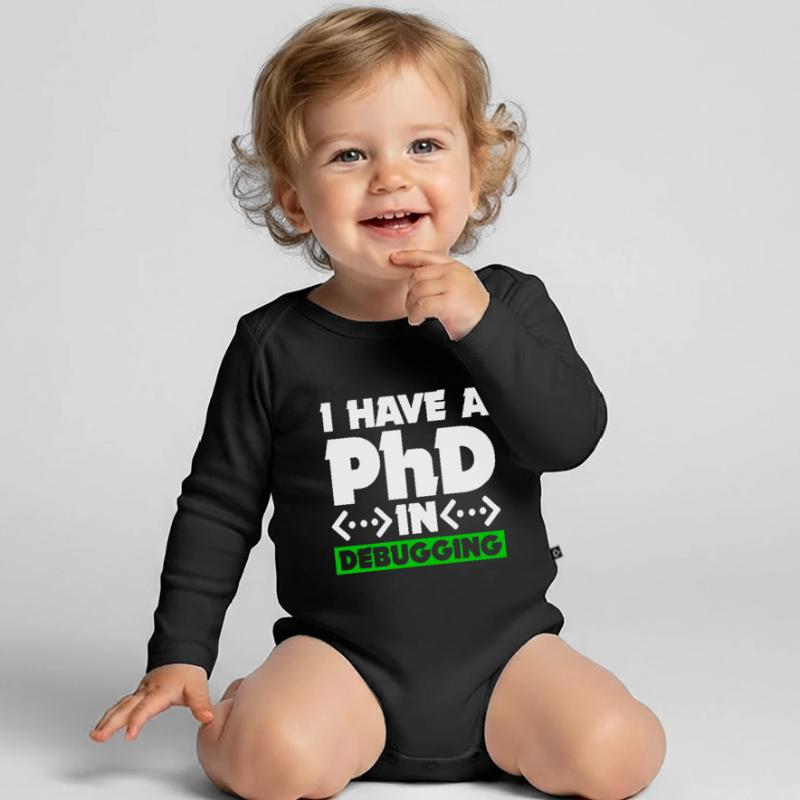 Programmierer Informatiker Computer Nerd Geschenk Baby Bio-Langarm-Body