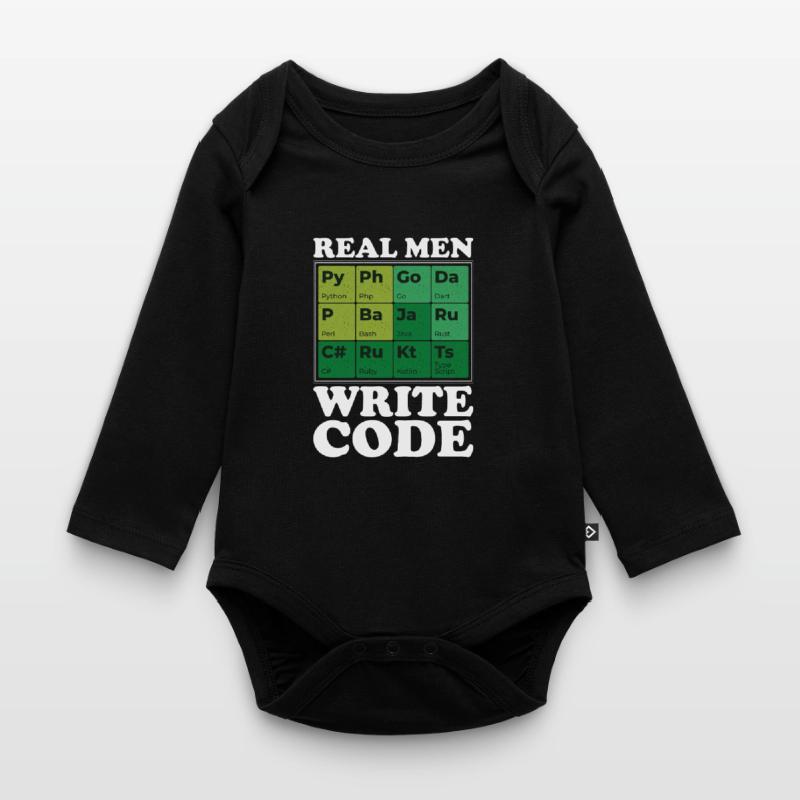 Programmierer Informatiker Computer Nerd Geschenk Baby Bio-Langarm-Body