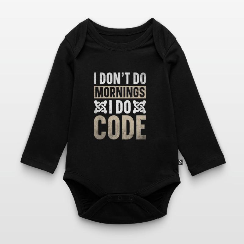 Programmierer Informatiker Computer Nerd Geschenk Baby Bio-Langarm-Body