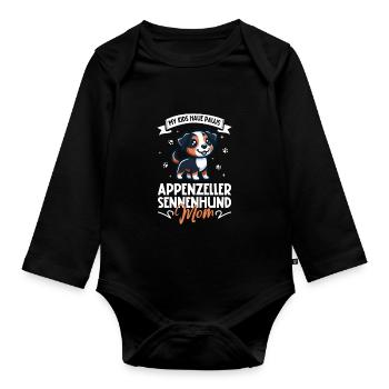 Maman Bouvier Appenzeller - Body Bébé bio manches longues - noir - Devant