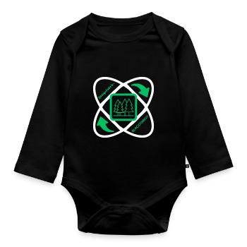 Logo Design FactoryBLACKFOREST - Organic Longsleeve Baby Bodysuit - black - Front