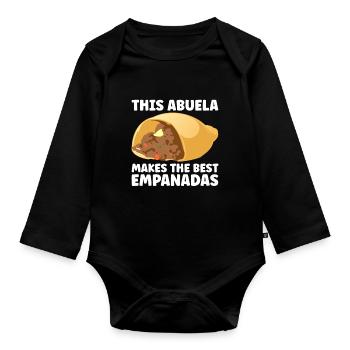 Empanada Dumpling Espagnol Mexicain - Body Bébé bio manches longues - noir - Devant