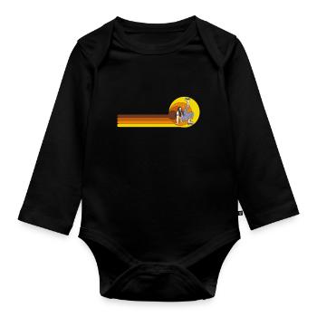Inline-Skating Rollerskates Inline-Skater - Organic Longsleeve Baby Bodysuit - black - Front