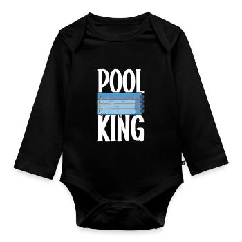 Swimming Water Sports Pool Swimming Swimmers - Organic Longsleeve Baby Bodysuit - black - Front