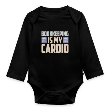 Buchhaltung Finanzbuchhalter Buchhalter Beruf - Baby Bio-Langarm-Body - Schwarz - Vorne