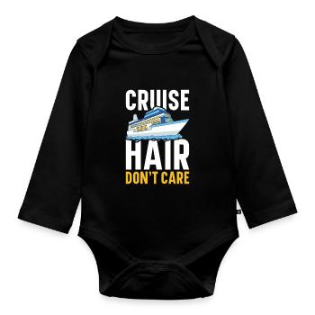 Croisière Crusader Bateau de croisière Cadeau - Body Bébé bio manches longues - noir - Devant