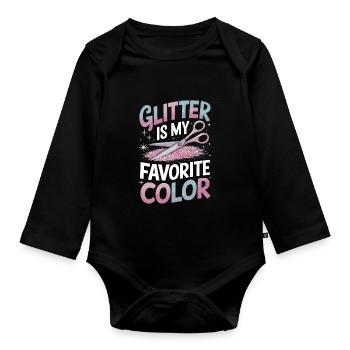 Cardmaker Scrapbooking Card Making Sets For - Organic Longsleeve Baby Bodysuit - black - Front
