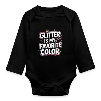 Cardmaker Scrapbooking Card Making Sets For - Organic Longsleeve Baby Bodysuit - black - Front