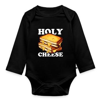 Grilled Cheese Grilled Cheese Foodie Cheese Sandwich - Body Bébé bio manches longues - noir - Devant