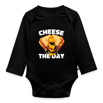 Grilled Cheese Grilled Cheese Foodie Cheese Sandwich - Body Bébé bio manches longues - noir - Devant