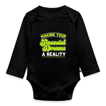 Accounting Secretary of Accountants Accounting - Organic Longsleeve Baby Bodysuit - black - Front