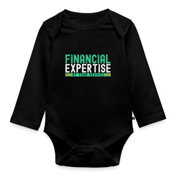 Accounting Secretary of Accountants Accounting - Organic Longsleeve Baby Bodysuit - black - Front