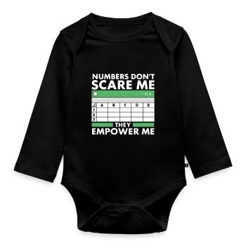 Accounting Secretary of Accountants Accounting - Organic Longsleeve Baby Bodysuit - black - Front