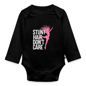 Cheerleading and Stunt Team Training for Spirit - Organic Longsleeve Baby Bodysuit - black - Front