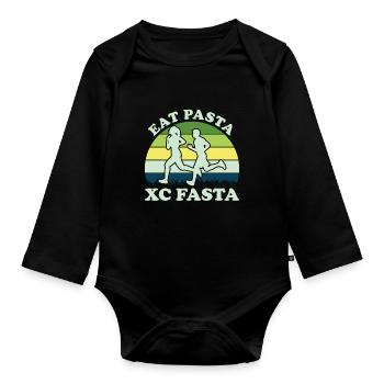 XC Running Cross Country Runner XC Runner - Body Bébé bio manches longues - noir - Devant