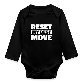 Sim Racing - Baby Bio-Langarm-Body - Schwarz - Vorne