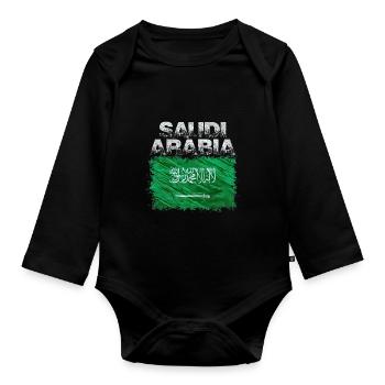 Arabie - Body Bébé bio manches longues - noir - Devant