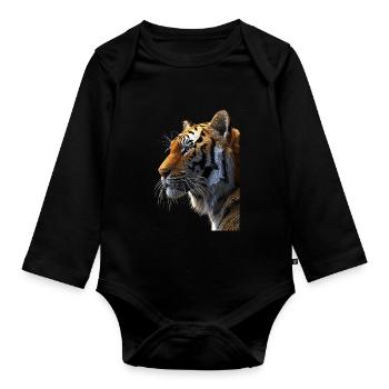 Tigre du Bengale - Body Bébé bio manches longues - noir - Devant