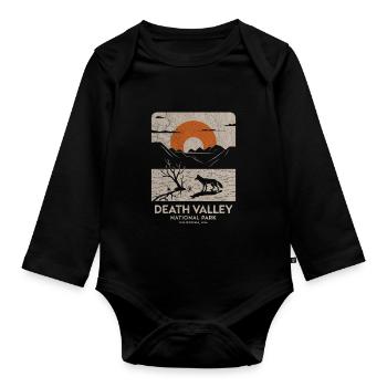 Death Valley National Park, California, USA - Organic Longsleeve Baby Bodysuit - black - Front