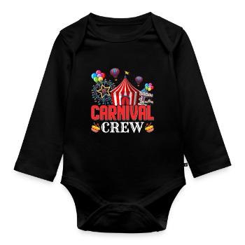 Carnival Circus - Organic Longsleeve Baby Bodysuit - black - Front