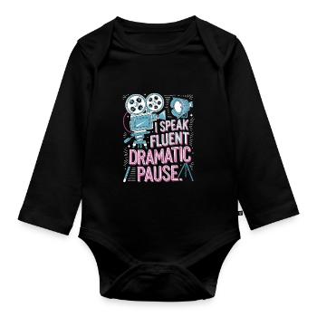 Acteur - Body Bébé bio manches longues - noir - Devant