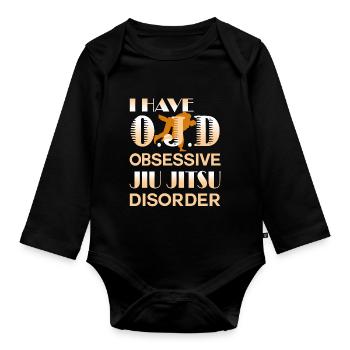 Obsessive Jiu Jitsu Disorder - Organic Longsleeve Baby Bodysuit - black - Front