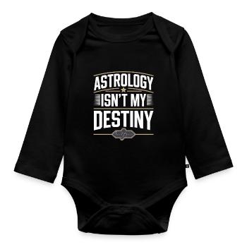 Astrology Skeptic: Critical Thinking - Organic Longsleeve Baby Bodysuit - black - Front