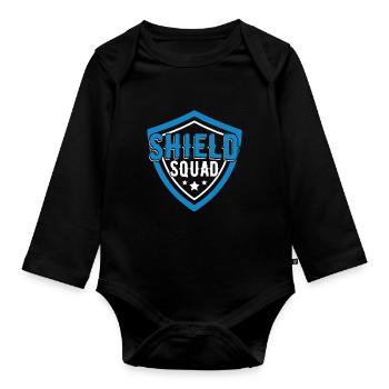 Escouade de gardes du corps - Body Bébé bio manches longues - noir - Devant
