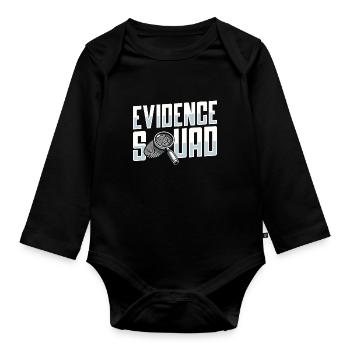 Cadre des techniciens judiciaires - Body Bébé bio manches longues - noir - Devant