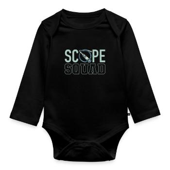 Endoscopy Technician Kader - Organic Longsleeve Baby Bodysuit - black - Front