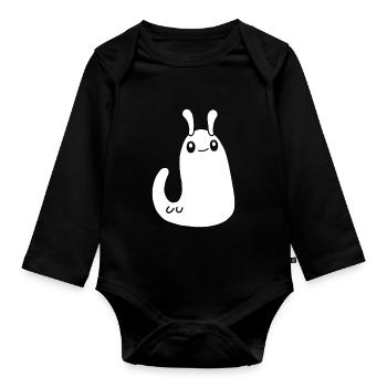 limmace 13 - Body Bébé bio manches longues - noir - Devant