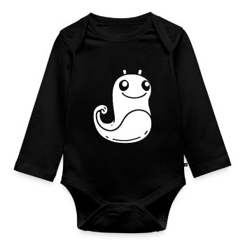 Slug 3 - Organic Longsleeve Baby Bodysuit - black - Front