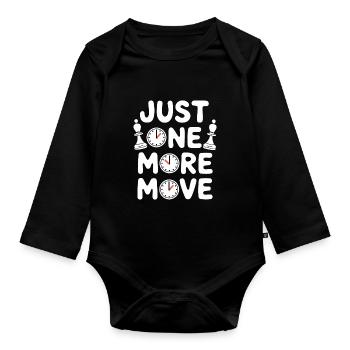Chess Revival Movement Chess Lover Strategic - Organic Longsleeve Baby Bodysuit - black - Front