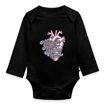 Passionnés d’histoire de l’époque victorienne, - Body Bébé bio manches longues - noir - Devant