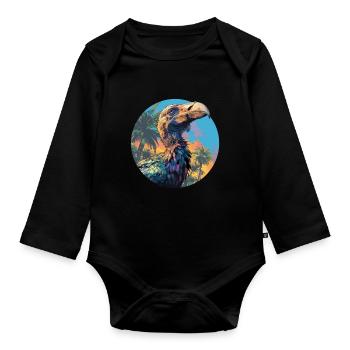 Dodos Dodo - Organic Longsleeve Baby Bodysuit - black - Front