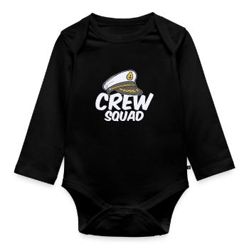 Shipmate Sailor Squad - Body Bébé bio manches longues - noir - Devant
