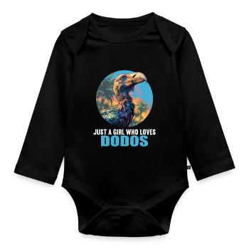 Dodos Dodo - Organic Longsleeve Baby Bodysuit - black - Front