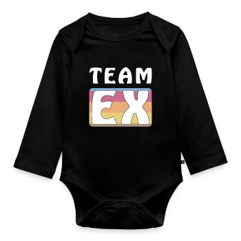 TEAM EX - Baby Bio-Langarm-Body - Schwarz - Vorne
