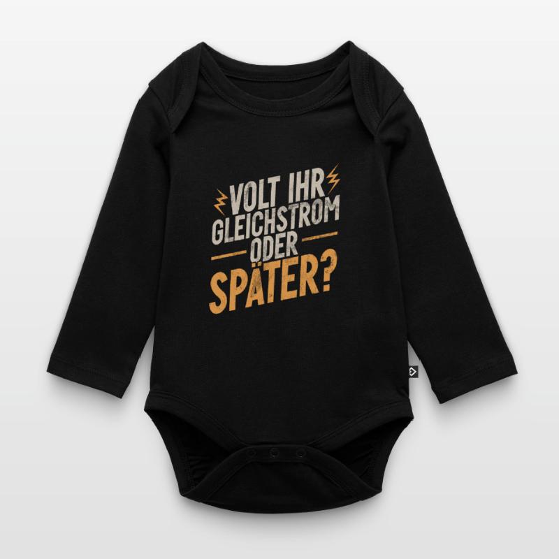 Electronics Technician Electrics Profession Volt Electrical Engineering Organic Longsleeve Baby Bodysuit