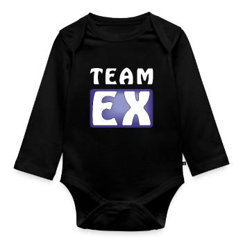 TEAM EX - Baby Bio-Langarm-Body - Schwarz - Vorne