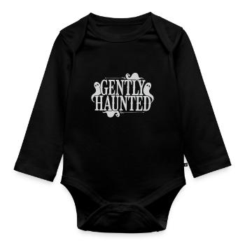 Cozy, Horror, Aesthetics, Spooky, Cozy - Organic Longsleeve Baby Bodysuit - black - Front