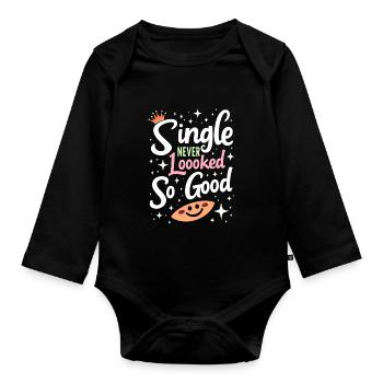 Séparation, autonomisation, amour de soi, nouveaux départs - Body Bébé bio manches longues - noir - Devant
