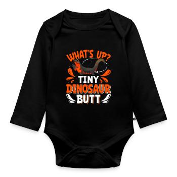 Newt - Organic Longsleeve Baby Bodysuit - black - Front