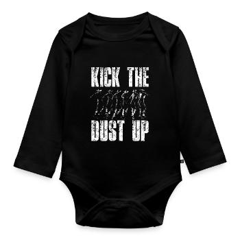 Line Dance Country Musik Cowboy Linedance - Baby Bio-Langarm-Body - Schwarz - Vorne