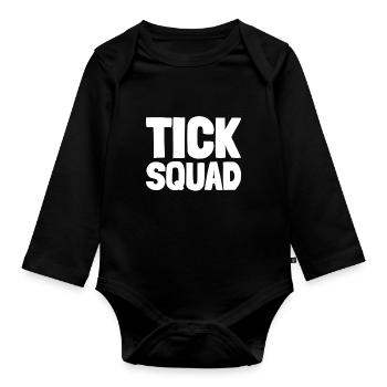 Controller Squad - Organic Longsleeve Baby Bodysuit - black - Front