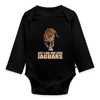 Jaguare Jaguar - Baby Bio-Langarm-Body - Schwarz - Vorne